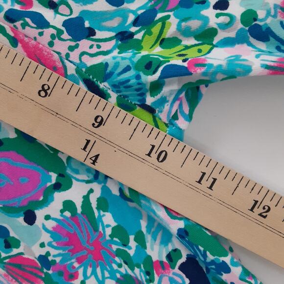 Lilly Pulitzer Girls Mini Sammy Pajama Set Multi Dive Bar Girls 12 Ocean Floral - Picture 14 of 15